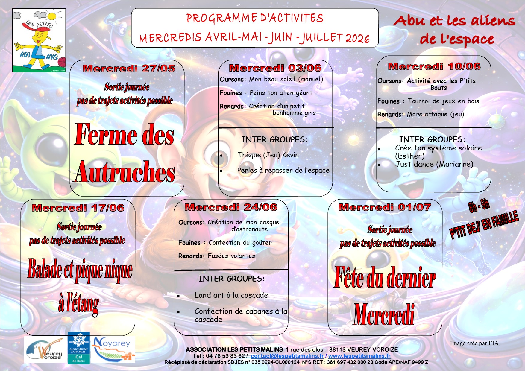 mercredis mai juin 2026